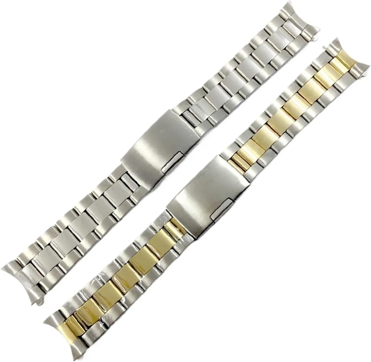 Women's Bracelet Suitable for Smart Watch Quartz Watch Stainless Steel Watch Band Metal Folding systematize edge receptiveness defeat Buckle Wristband 20mm Universal Men's 