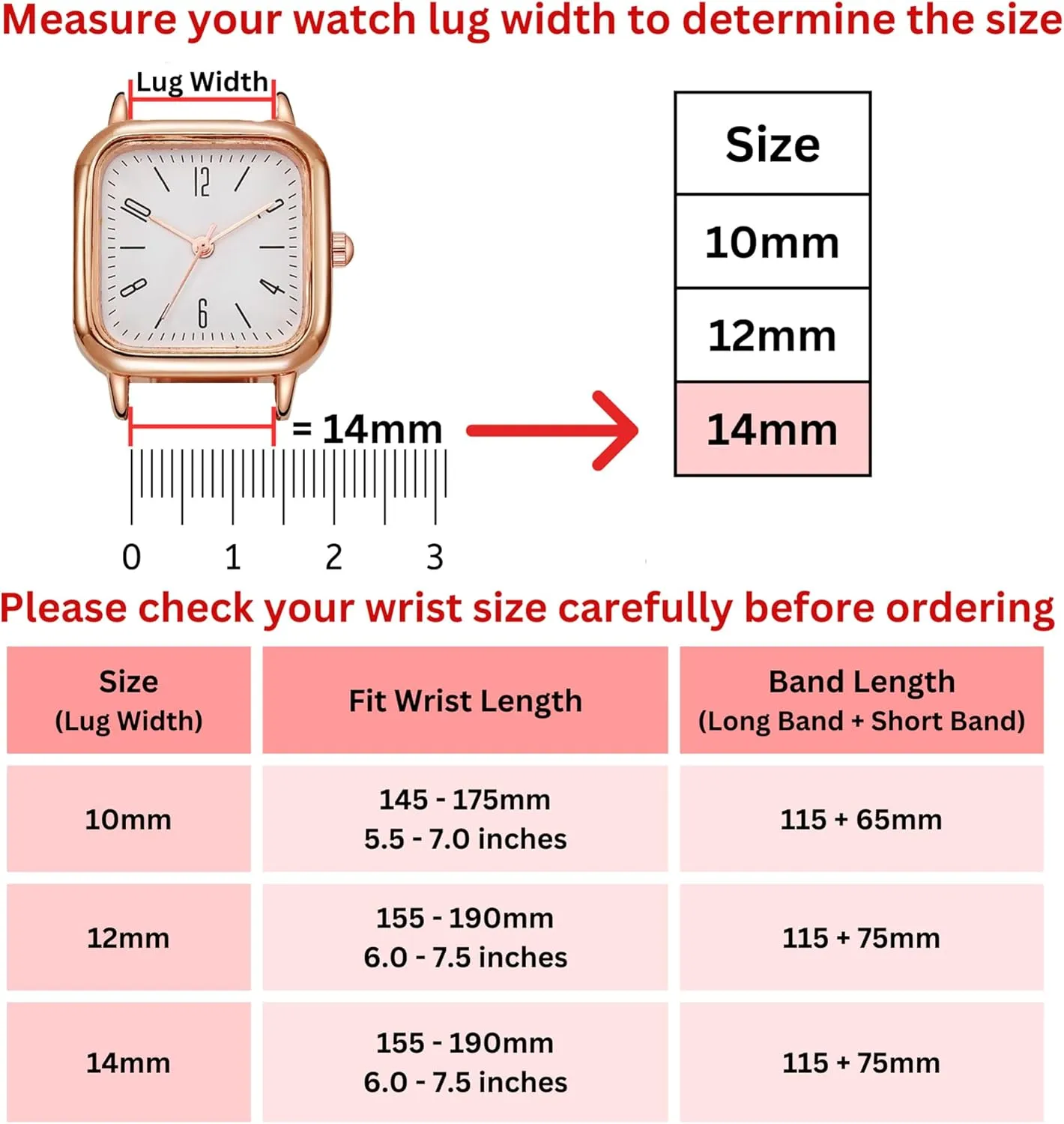 Womens Ladies Classical Flat Watch Strap Elegant Wristwatch Band Handmade Replacement Band Soft Valentine's Gift central format consensus for Her Wife Mother 10mm 12mm 14mm Thin Leather Watch Bands for 