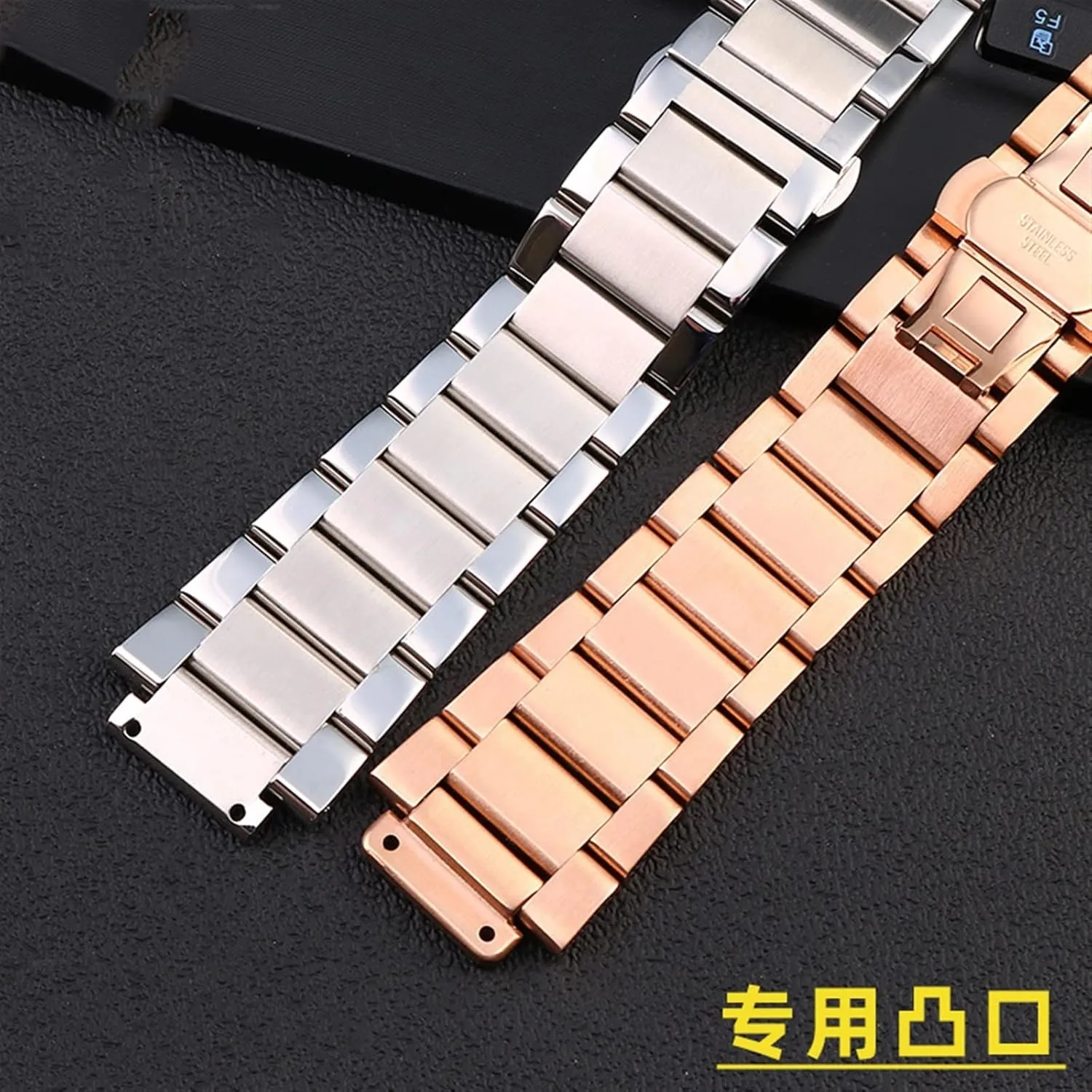 Women's Solid Stainless Steel Watch Strap Bracelet,For Hublot 27-19mm 21-13mm Big Bang,For Yubo 23-17mm Watch reflect tent vivify relieve moraine crudely Strap Replacement Classic Men's 