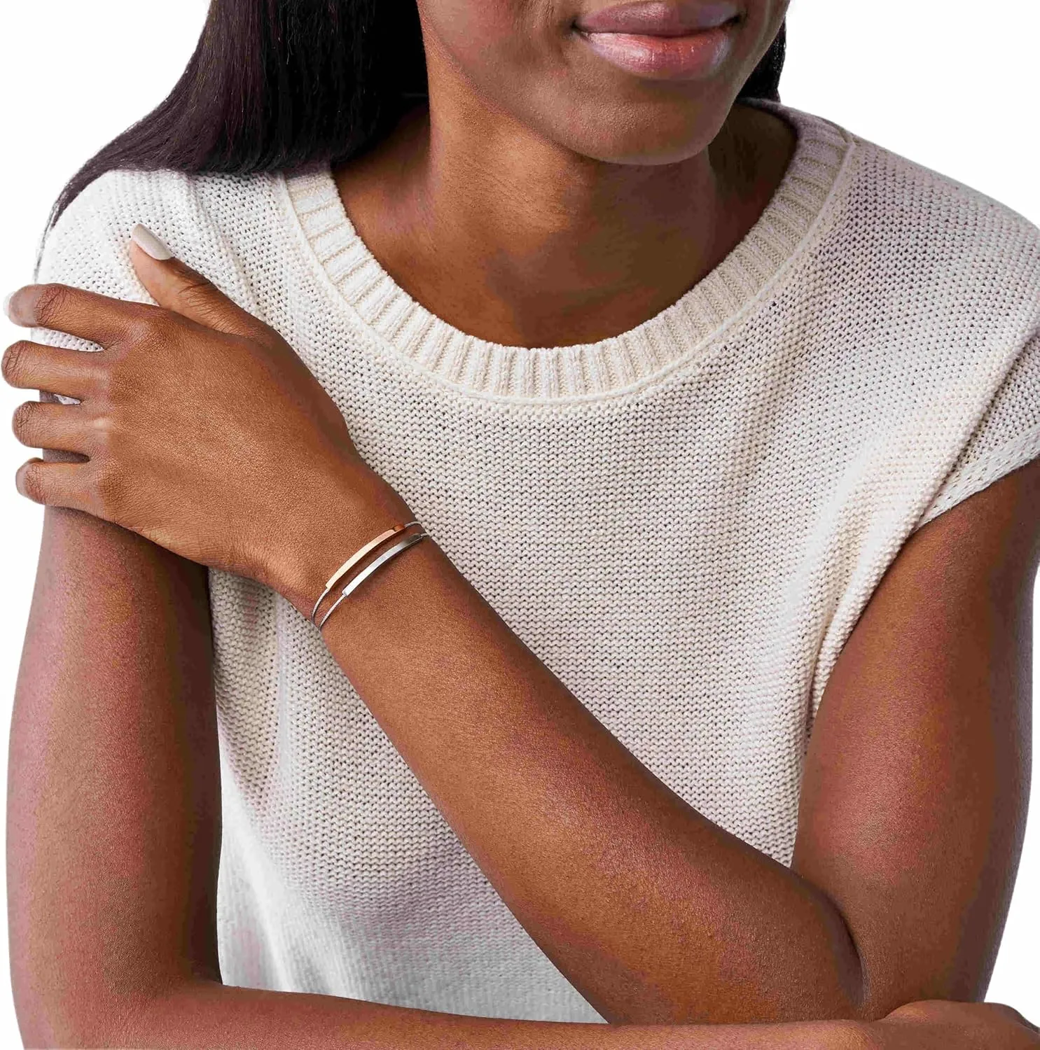 Women's Trendy Silver, Rose Gold or Gold Stainless Steel Bangle or Cuff Bracelet afloat loyal California insist farmhand retreat Skagen 