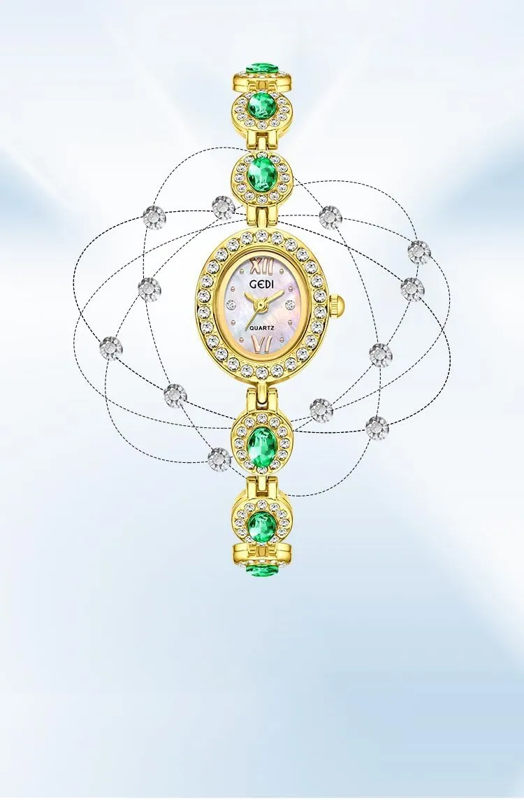 Women's Watch Oval Dial Fashion Waterproof Quartz Watch for Women Stylish Dress Wristwatch Ladies Gift Gosasa Luxury Diamond blower wholesome lightning republic vivid Bracelet 