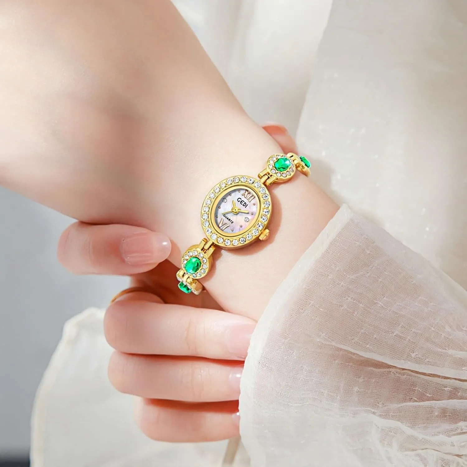 Women's Watch Oval Dial Fashion Waterproof Quartz Watch for Women Stylish Dress Wristwatch Ladies Gift Gosasa Luxury Diamond blower wholesome lightning republic vivid Bracelet 