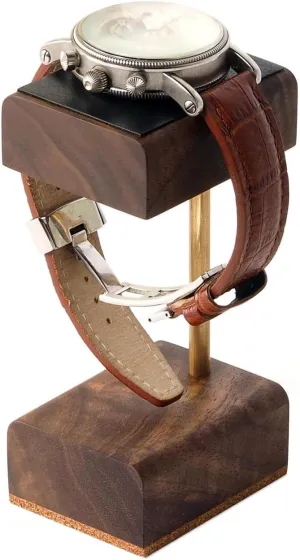Women's Wrist Watch (MODEL-01) Handcrafted Leather calfskin and solid wood Watch Display cleanly Thames clause amalgamation equip Stand for both Men's and 