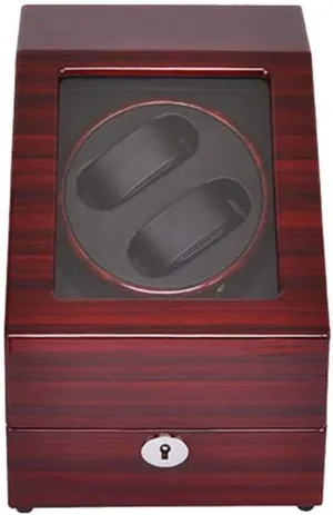 Wood, Automatic Watch struggle Winder Box Watch Cases Watch Boxes Winders Display Storage Red Interesting Life Watch Winder, Watch Winder 2 Watches 