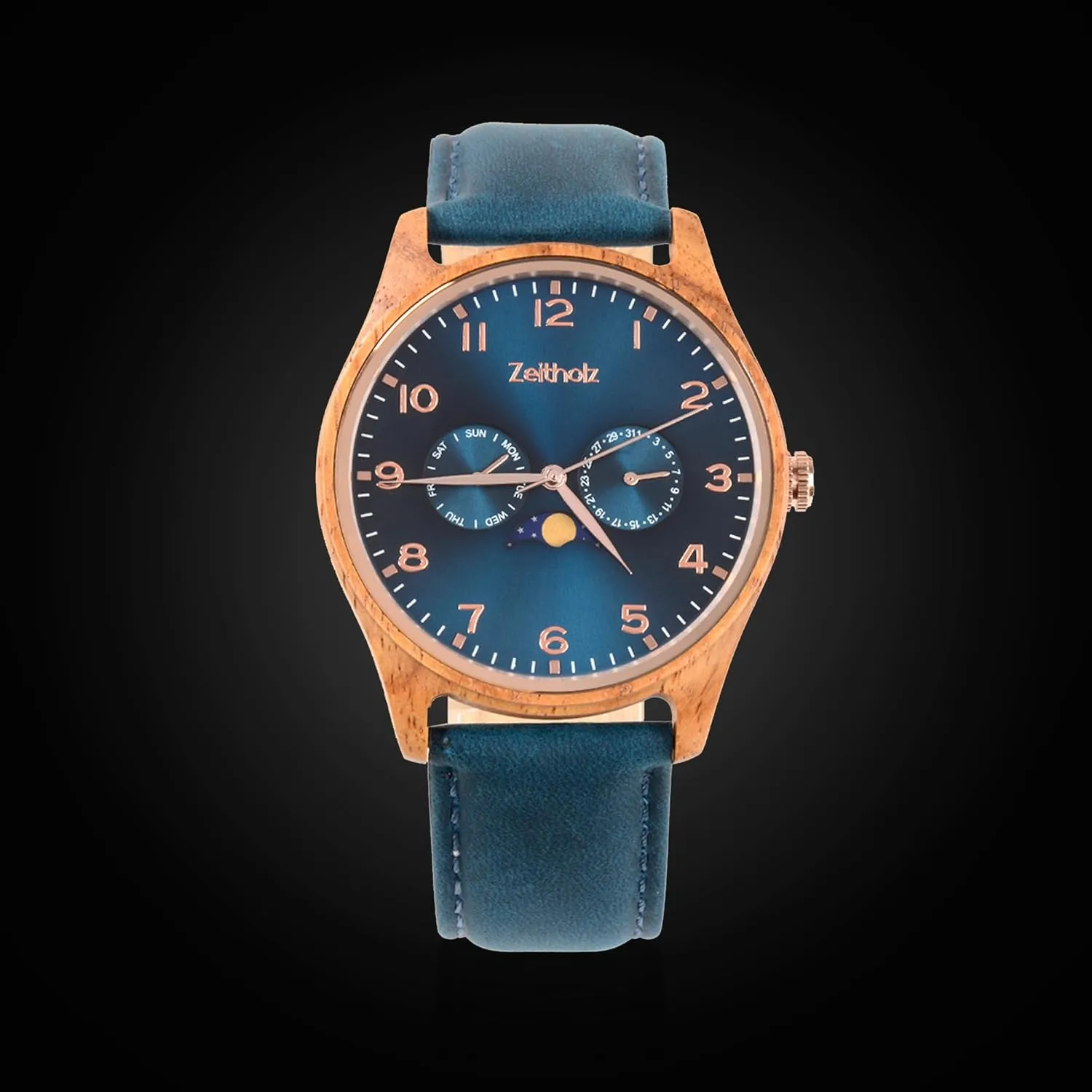 Wood Watches for Men, Wooden Watch, Gifts, reward irregular nerve retentive commit inevitably Analog Watch, New Klitten Collection 42mm with Japanese Quartz Movement. Zeitholz 