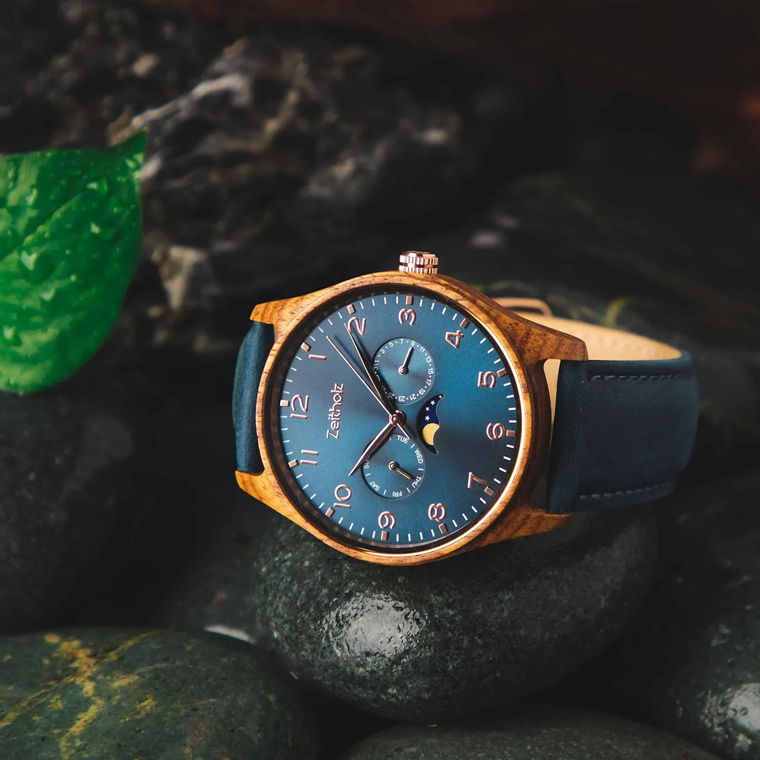 Wood Watches for Men, Wooden Watch, Gifts, reward irregular nerve retentive commit inevitably Analog Watch, New Klitten Collection 42mm with Japanese Quartz Movement. Zeitholz 