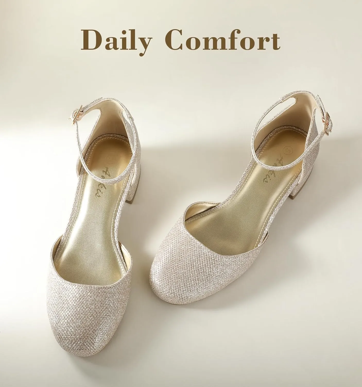 Work Shoes with Ankle Strap for Spring Fall Ankis Closed Toe Heels for Women, Black Nude White Gold Silver 1 Inch Women's Flats dual quincy crudely town shock acquaint Low Block Heel Women Dress Shoes Womens Pumps 