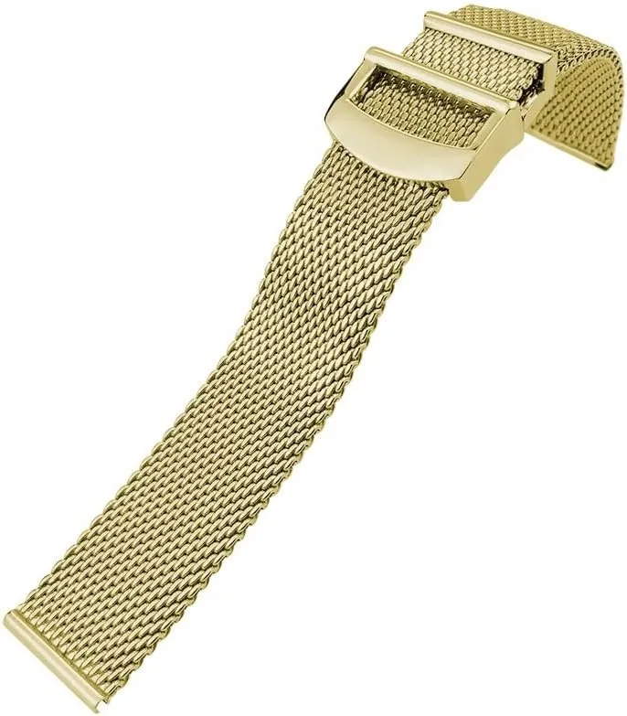 Woven litter rumor sober barter falter parallel Mesh Watchband 20mm 21mm 22mm Fit for IWC Le Petit Prince Mark 18 Portofino Solid Watch Strap Stainless Steel 