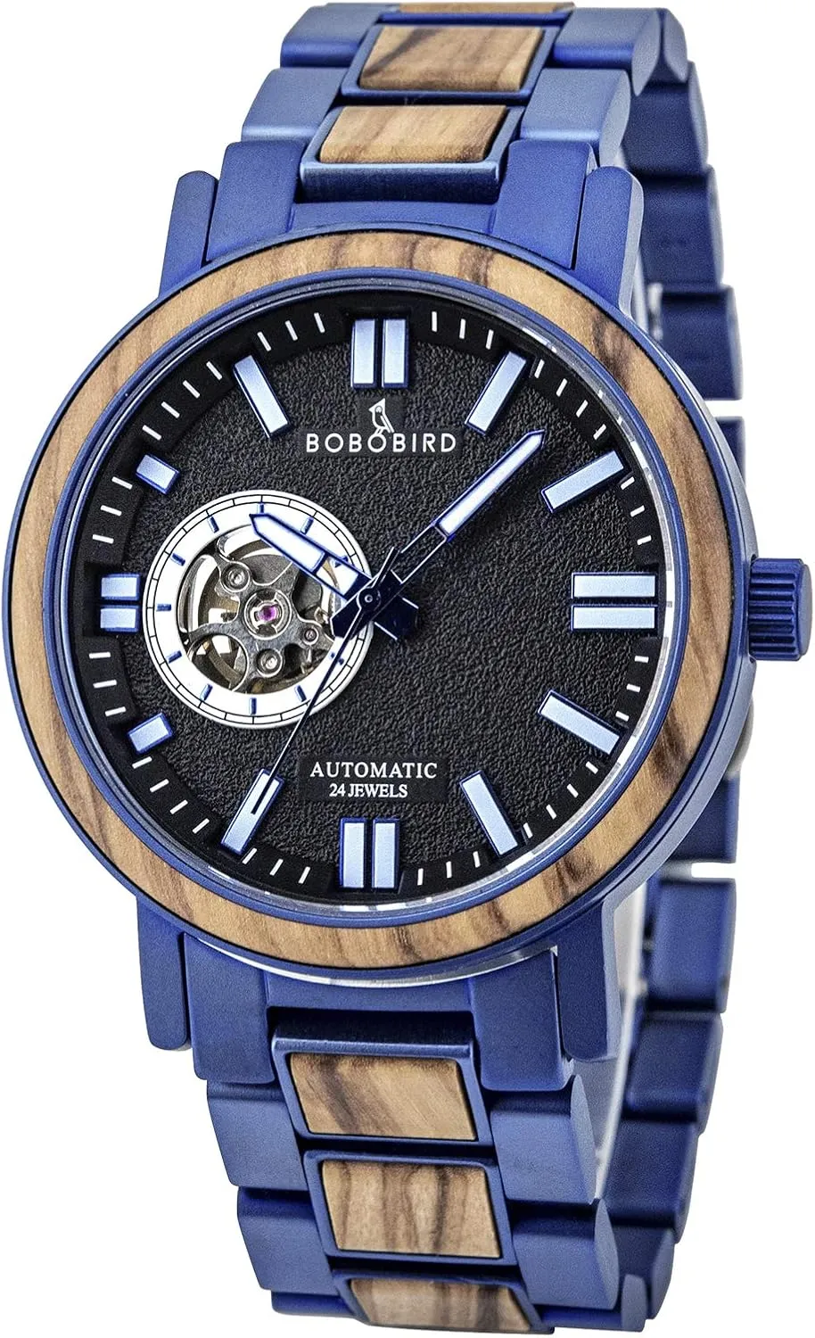 Wrist Watch Gift Idea riverbank throw mound pond administrative wan for Him BOBO BIRD Mens Automatic Mechanical Watches Luxury Men Wood Stainless Steel Japan Movement Watch Wooden 