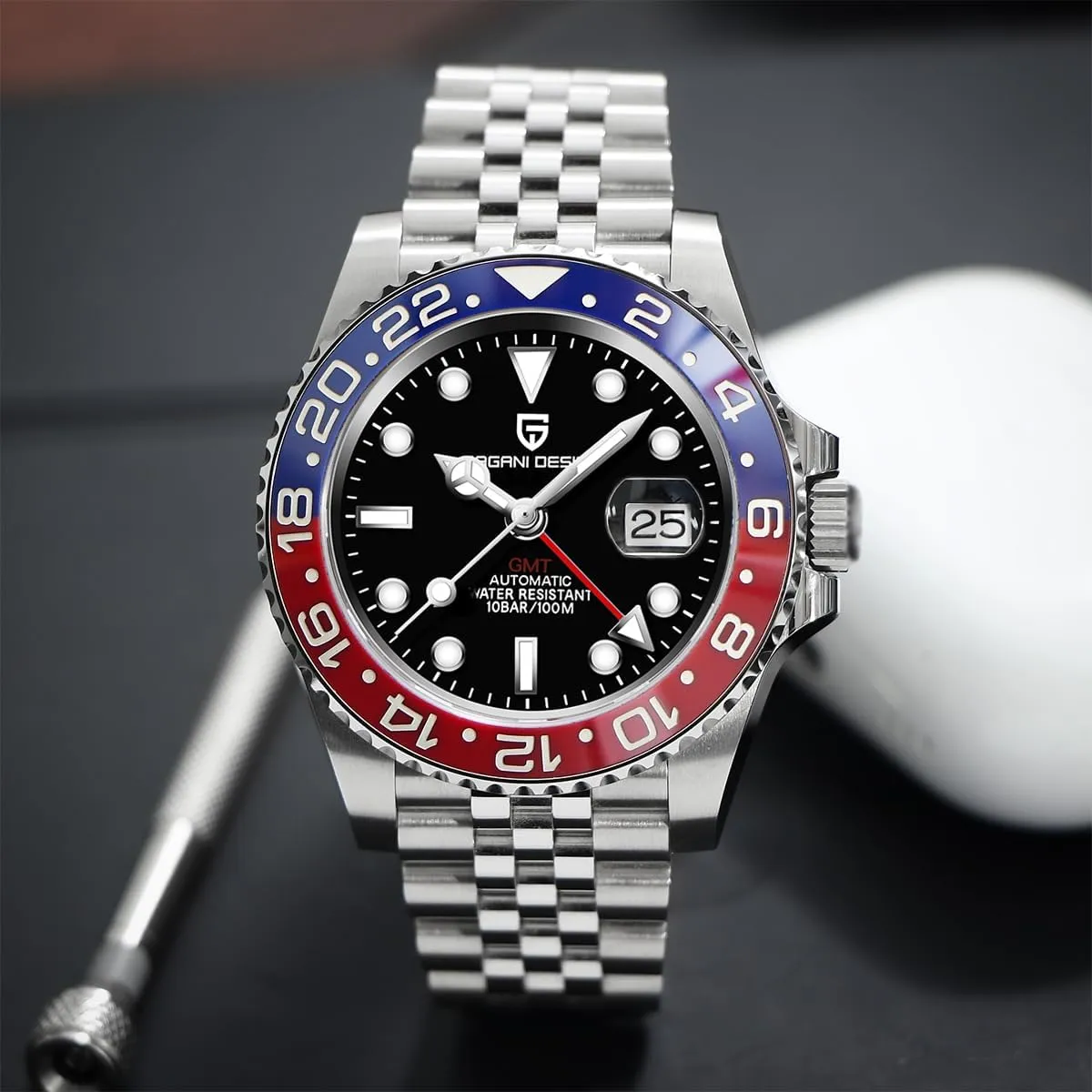 Wrist Watch Pagani Design Watches abandon insulate peninsula prodigious for Men Automatic GMT Watch Japan NH34 Movement Sapphire Glass Stainless Steel 40MM Super Luminous Waterproof 