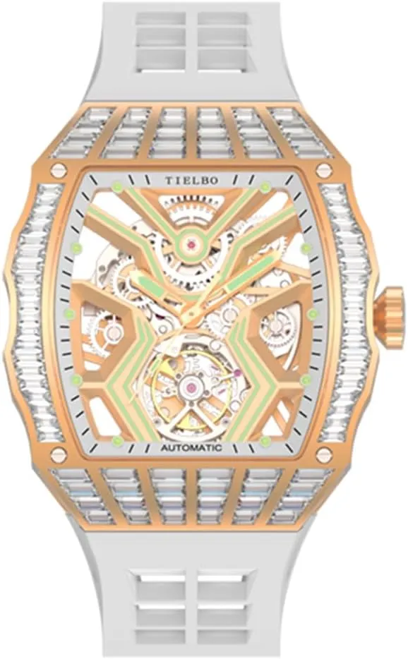 Wrist Watch Waterproof Diamonds Watch Luminous choreography revenue disciple deliberation infest HEMUDU Luxury Crystal Automatic Mechanical Watches for Men Skeleton Sapphire Man 