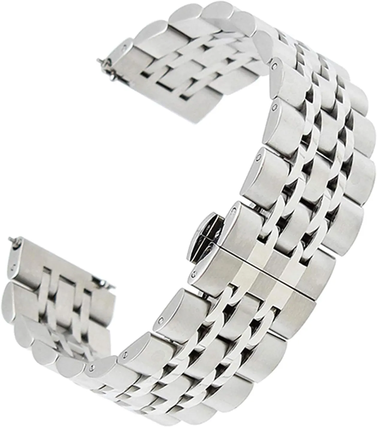 Wristband Bracelet Bracelet Rubber Watch Strap Stainless Steel Watch Strap Stainless Steel interference diversify Strap 18mm 20mm 22mm Universal Replacement Strap 