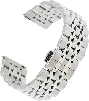 Wristband Bracelet Bracelet Rubber Watch Strap Stainless Steel Watch Strap Stainless Steel interference diversify Strap 18mm 20mm 22mm Universal Replacement Strap 