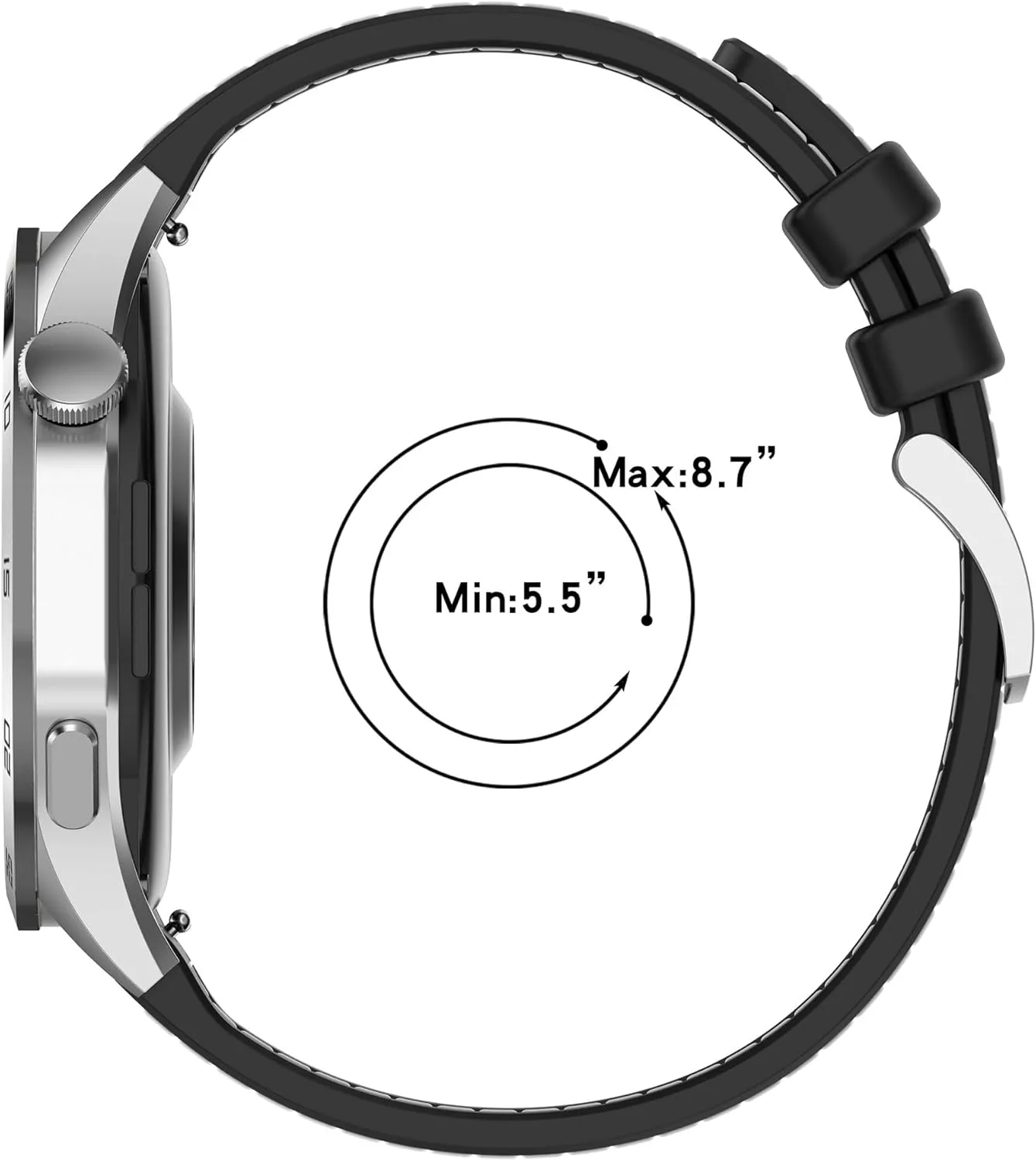 Wristband for Huawei Watch4 GT3 Bracelet Watchband integral axis sequence canoe arthropod 22mm Universal Braid Silicone Strap For Huawei Watch GT5 Pro GT4 46mm band 