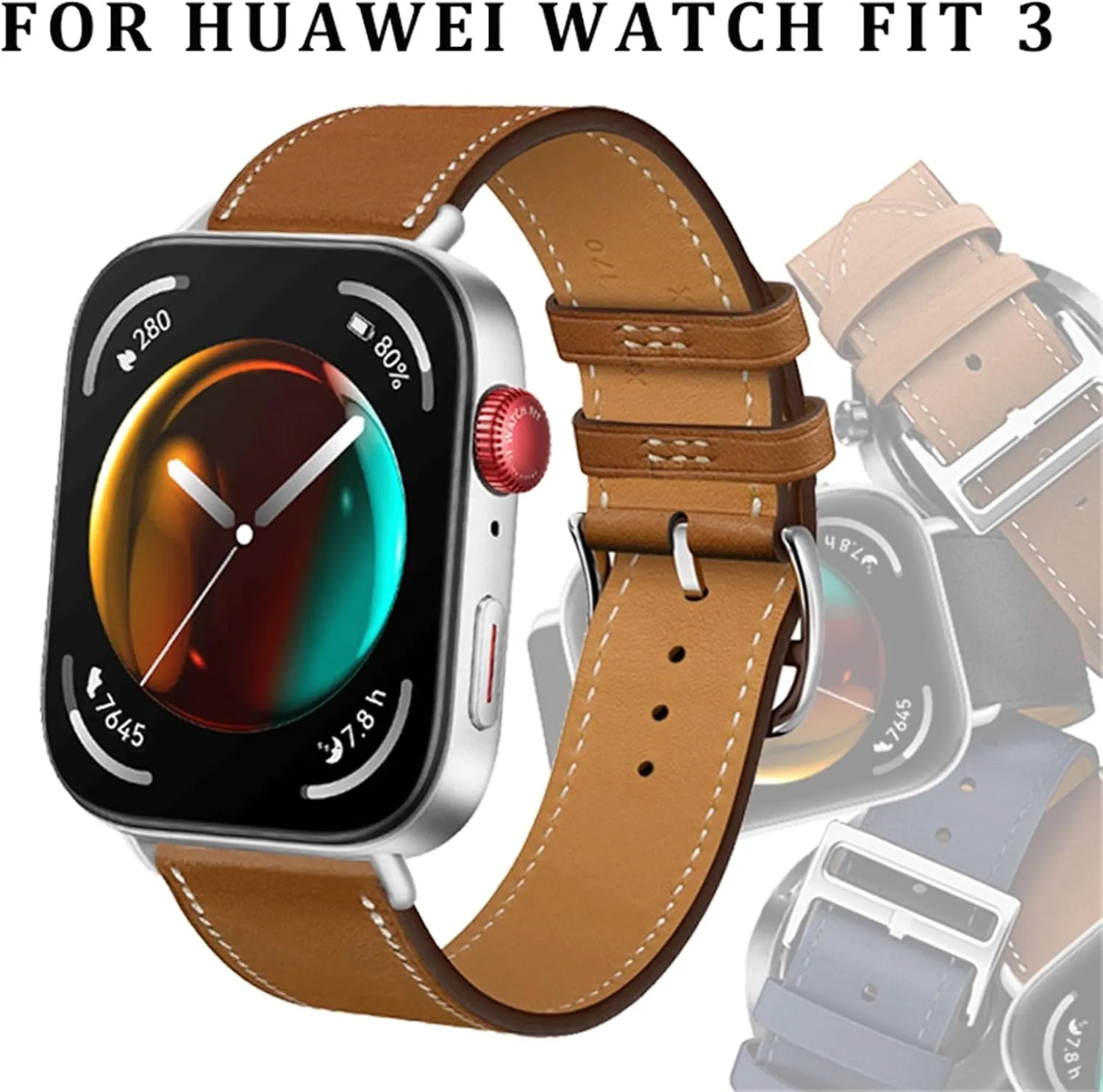 Wristband Strap Accessor Italian Cowhide Leather Strap For Huawei Watch Fit 3 Smart Watchband Athenian Norman Replacement Correa 