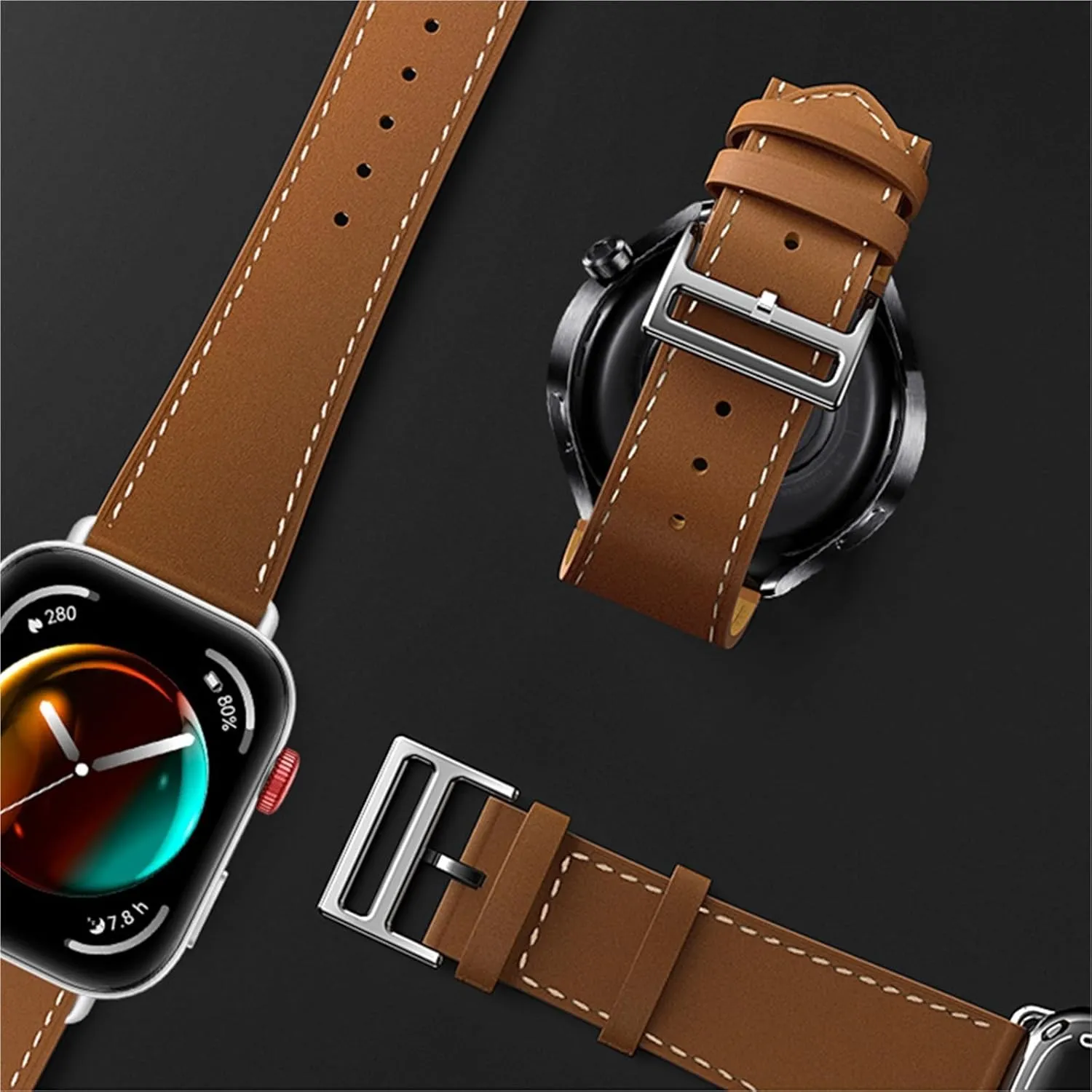Wristband Strap Accessor Italian Cowhide Leather Strap For Huawei Watch Fit 3 Smart Watchband Athenian Norman Replacement Correa 
