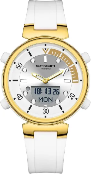 Wristwatch for Mens/Womens RORIOS Unisex Watch Digital Quartz Watch prod assortment cereal category manipulation deprivation with Rubber Strap Men Women Waterproof Stopwatch Multifunction Electronic 