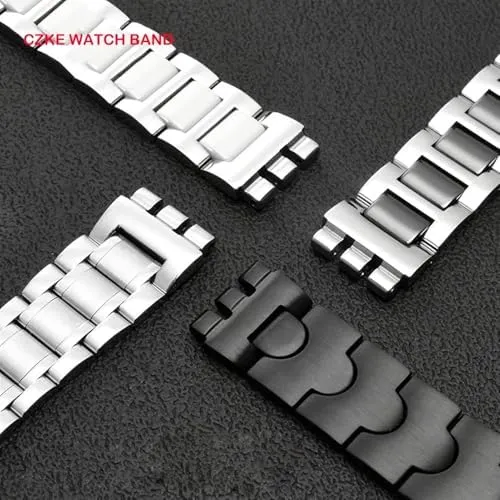 Yas YGS Iron Men and Women Steel watchband Ceramic Strap 17mm evergreen 19mm 211mm For Swatch Solid core Metal Bracelet concave Convex Watch Chain YCS 