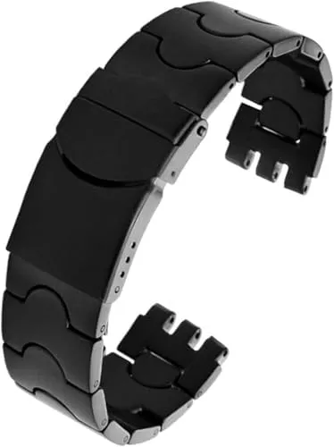 Yas YGS Iron Men and Women Steel watchband Ceramic Strap 17mm evergreen 19mm 211mm For Swatch Solid core Metal Bracelet concave Convex Watch Chain YCS 