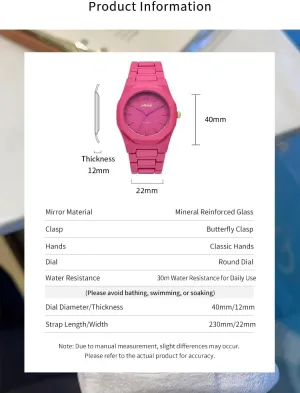Young Professionals, Students & Fashion Enthusiasts grump factory authentic Aura & lrena Colorful Women��s Fashion Watch, 30m Water Resistant, Stainless Steel Band & Alloy Case, Mineral Glass �C Perfect for 